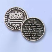 POLICE DEPT POCKET TOKENS DOZEN